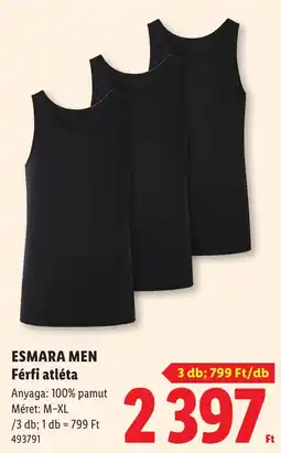 Lidl Esmara men férfi atléta ajánlat