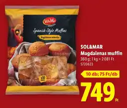 Lidl Sol&mar magdalenas muffin ajánlat