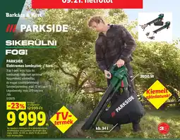 Lidl Parkside elektromos lombszívó / fúvó ajánlat