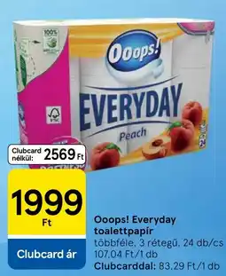 Tesco Ooops! everyday toalettpapír ajánlat