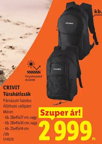 Crivit túra hátizsák
