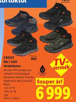 Lidl Crivit női / férfi túrabakancs ajánlat