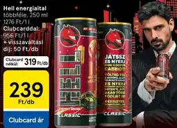 Tesco Hell energiailtal ajánlat