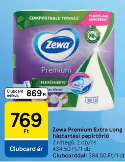 Tesco Zewa premium extra long háztartási papírtörlő ajánlat