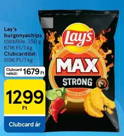Tesco Lay's burgonyachips ajánlat