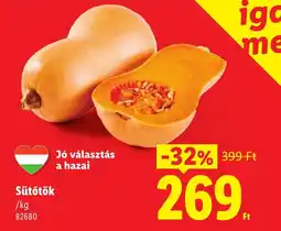 Lidl Sütőtök ajánlat