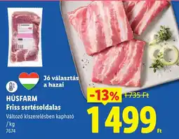 Lidl Húsfarm friss sertésoldalas ajánlat