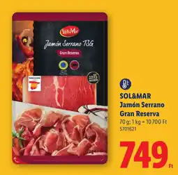 Lidl Sol&mar jamon serrano gran reserva ajánlat