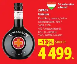 Lidl Zwack unicum ajánlat