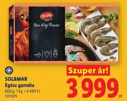 Lidl Sol&mar egész garnéla ajánlat