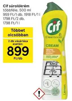 Tesco Cif súrolókrem ajánlat