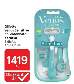 Tesco Gillette venus sensitive női eldobható borotva ajánlat