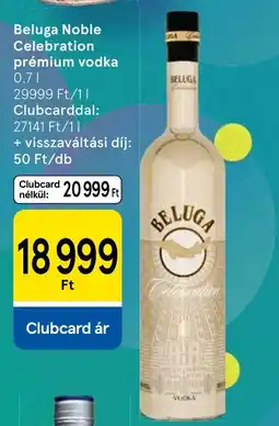 Tesco Beluga celebration vodka ajánlat