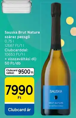 Tesco Sauska brut nature ajánlat