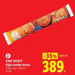 Lidl Chef select vajas leveles tészta ajánlat