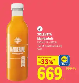 Lidl Solevita mandarinlé ajánlat