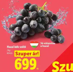 Lidl Hazai kék szőlő ajánlat