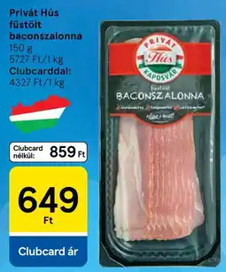 Tesco Privát Hús baconszalonna ajánlat