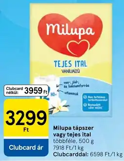 Tesco Milupa tápszer ajánlat