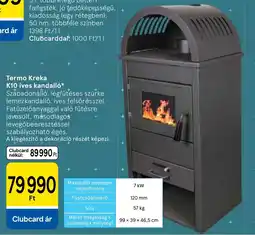 Tesco Termo Kreka K10 íves kandalló ajánlat