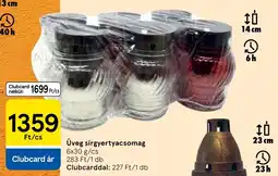 Tesco Üveg sírgyertyacsomag ajánlat