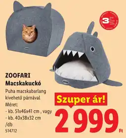 Lidl Zoofari macskakuckó ajánlat