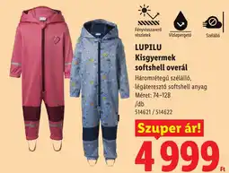 Lidl Lupilu kisgyermek softshell overál ajánlat