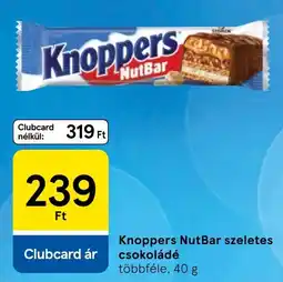 Tesco Knoppers nutbar ajánlat