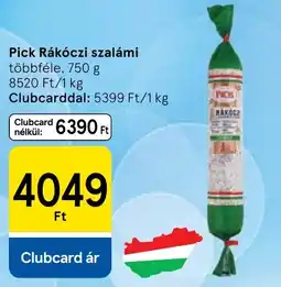 Tesco Pick Rákóczi szalámi ajánlat
