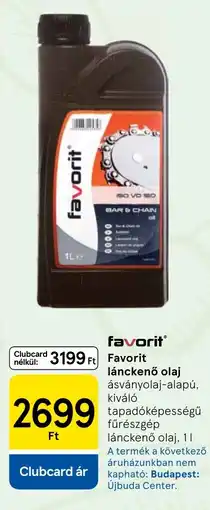 Tesco favorit lánckenő olaj ajánlat