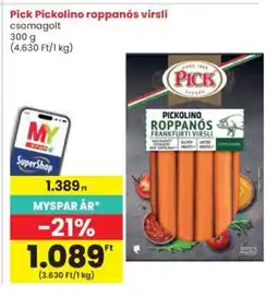 Interspar Pick Pickolino roppanós virsli ajánlat
