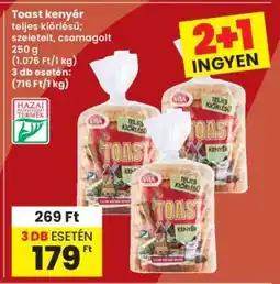 Interspar Toast kenyér ajánlat