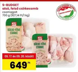 Interspar S-BUDGET alsó, felső csirkecomb ajánlat