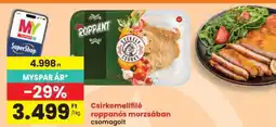 Interspar Csirkemellfilé roppanós morzsában csomagolt ajánlat