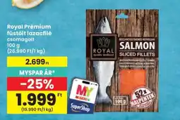Interspar Royal Prémium füstölt lazacfilé csomagolt ajánlat