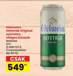 Interspar Edelweiss Hefetrüb Original ajánlat