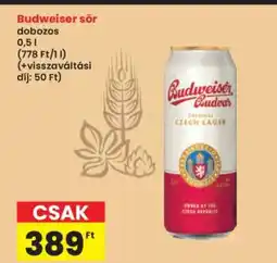 Interspar Budweiser sör ajánlat