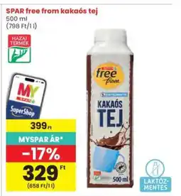 Interspar SPAR free from kakaós tej ajánlat
