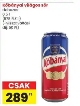 Spar KŐBÁNYAI Világos sör ajánlat