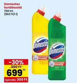 Interspar Domestos Fertőtlenítő ajánlat