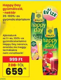 Interspar Happy Day gyümölcslé, -nektár ajánlat