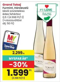 Interspar Grand Tokaj Furmint, Hárslevelű ajánlat