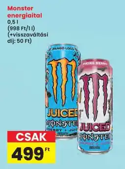Interspar MONSTER Energiaital ajánlat
