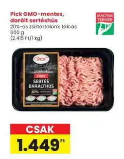Interspar Pick GMO-mentes darált sertéshús ajánlat
