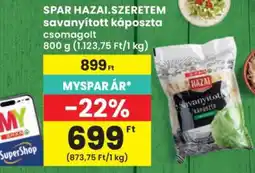 Interspar SPAR HAZAI.SZERETEM savanyított káposzta csomagolt ajánlat