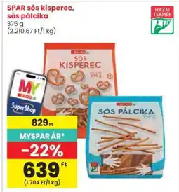 Interspar SPAR sós kisperec, sós pálcika ajánlat