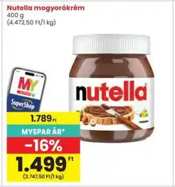 Interspar Nutella mogyorókrém ajánlat
