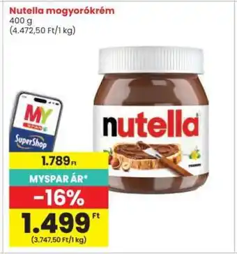 Nutella mogyorókrém
