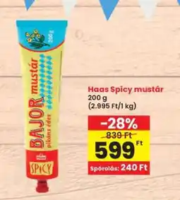 Interspar Haas Spicy mustár ajánlat