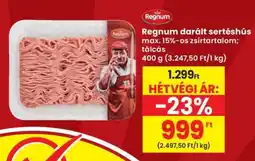 Interspar Regnum darált sertéshús ajánlat